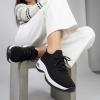 image:imageCUSHIONAIRE Womens Blaze Stretch Knit Slip on lace Sneaker Memory Foam amp LiteSole TechnologyBlackWhite