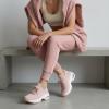 image:imageCUSHIONAIRE Womens Blaze Stretch Knit Slip on lace Sneaker Memory Foam amp LiteSole TechnologyBlush