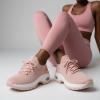 image:imageCUSHIONAIRE Womens Blaze Stretch Knit Slip on lace Sneaker Memory Foam amp LiteSole TechnologyBlush