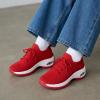 image:imageCUSHIONAIRE Womens Blaze Stretch Knit Slip on lace Sneaker Memory Foam amp LiteSole TechnologyRed