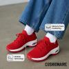 image:imageCUSHIONAIRE Womens Blaze Stretch Knit Slip on lace Sneaker Memory Foam amp LiteSole TechnologyRed