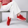 image:imageCUSHIONAIRE Womens Blaze Stretch Knit Slip on lace Sneaker Memory Foam amp LiteSole TechnologyRed