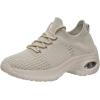 image:imageCUSHIONAIRE Womens Blaze Stretch Knit Slip on lace Sneaker Memory Foam amp LiteSole TechnologyTaupe
