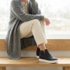 image:imageCUSHIONAIRE Womens Hart Hidden Wedge Sneaker Wide Width AvailableBlack Canvas