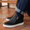 image:imageCUSHIONAIRE Womens Hart Hidden Wedge Sneaker Wide Width AvailableBlack Pu