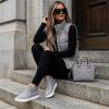 image:imageCUSHIONAIRE Womens Hart Hidden Wedge Sneaker Wide Width AvailableGrey Pu