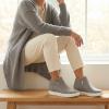 image:imageCUSHIONAIRE Womens Hart Hidden Wedge Sneaker Wide Width AvailableGrey Pu