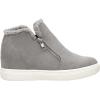 image:imageCUSHIONAIRE Womens Heaven Hidden Wedge Faux Shearling Sneaker Memory FoamGrey