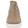 image:imageCUSHIONAIRE Womens Heaven Hidden Wedge Faux Shearling Sneaker Memory FoamTaupe
