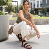 image:imageCUSHIONAIRE Womens Indego Stretch SandalBlack