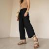image:imageCUSHIONAIRE Womens Indego Stretch SandalBlack Raffia Gore