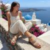 image:imageCUSHIONAIRE Womens Indego Stretch SandalBlack Raffia Gore