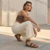 image:imageCUSHIONAIRE Womens Indego Stretch SandalLeopard