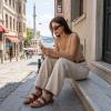 image:imageCUSHIONAIRE Womens Indego Stretch SandalLeopard