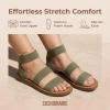 image:imageCUSHIONAIRE Womens Indego Stretch SandalOlive