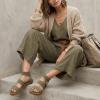 image:imageCUSHIONAIRE Womens Indego Stretch SandalOlive