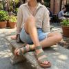 image:imageCUSHIONAIRE Womens Indego Stretch SandalOlive
