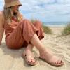 image:imageCUSHIONAIRE Womens Indego Stretch SandalTaupe