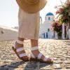 image:imageCUSHIONAIRE Womens Indego Stretch SandalWhite