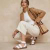 image:imageCUSHIONAIRE Womens Indego Stretch SandalWhite