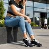 image:imageCUSHIONAIRE Womens Kicks lace up Nylon Sneaker Comfort Foam Wide Widths AvailableBlack