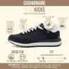 image:imageCUSHIONAIRE Womens Kicks lace up Nylon Sneaker Comfort Foam Wide Widths AvailableBlack