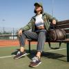 image:imageCUSHIONAIRE Womens Kicks lace up Nylon Sneaker Comfort Foam Wide Widths AvailableBrownBlack