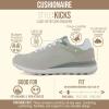 image:imageCUSHIONAIRE Womens Kicks lace up Nylon Sneaker Comfort Foam Wide Widths AvailableKhaki