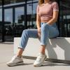image:imageCUSHIONAIRE Womens Kicks lace up Nylon Sneaker Comfort Foam Wide Widths AvailableNatural