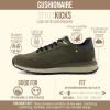 image:imageCUSHIONAIRE Womens Kicks lace up Nylon Sneaker Comfort Foam Wide Widths AvailableOlive