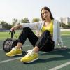 image:imageCUSHIONAIRE Womens Kicks lace up Nylon Sneaker Comfort Foam Wide Widths AvailableYellow