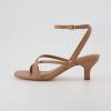 image:imageCUSHIONAIRE Womens Kitten heel sandal Memory Foam and Wide Widths AvailableLatte