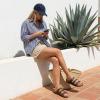 image:imageCUSHIONAIRE Womens Lela Cork footbed Sandal with ComfortBrown Oily