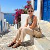 image:imageCUSHIONAIRE Womens Lela Cork footbed Sandal with ComfortBrown Oily