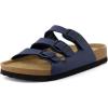 image:imageCUSHIONAIRE Womens Lela Cork footbed Sandal with ComfortNavy Nappa