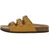 image:imageCUSHIONAIRE Womens Lela Cork footbed Sandal with ComfortYellow Vegan Suede