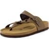 image:imageCUSHIONAIRE Womens Libby Cork footbed Sandal with Comfort and Wide Widths AvailableBrown