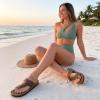 image:imageCUSHIONAIRE Womens Libby Cork footbed Sandal with Comfort and Wide Widths AvailableBrown