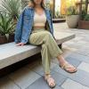 image:imageCUSHIONAIRE Womens Libby Cork footbed Sandal with Comfort and Wide Widths AvailableStone