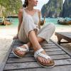 image:imageCUSHIONAIRE Womens Libby Cork footbed Sandal with Comfort and Wide Widths AvailableWhite