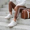 image:imageCUSHIONAIRE Womens Serve lace up Sneaker Comfort Foam Wide Widths AvailableWhite