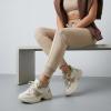 image:imageCUSHIONAIRE Womens Strike Chunky Sneaker Memory Foam Wide Widths AvailableWhiteTan