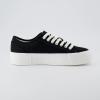 image:imageCUSHIONAIRE Womens Tag Low top Canvas Sneaker Memory FoamBlack Canvas