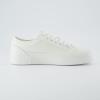 image:imageCUSHIONAIRE Womens Tag Low top Canvas Sneaker Memory FoamWhiteWhite