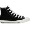 image:imageCUSHIONAIRE Womens Vance high top Canvas Sneaker Memory FoamBlackWhite Zipper