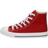 image:imageCUSHIONAIRE Womens Vance high top Canvas Sneaker Memory FoamRed Zipper
