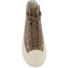 image:imageCUSHIONAIRE Womens Vespa high top Canvas Sneaker Memory Foam and Side ZipperOlive Zip