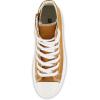 image:imageCUSHIONAIRE Womens Vespa high top Canvas Sneaker Memory Foam and Side ZipperTan Zip