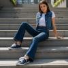 image:imageDunes Sport Womens Reesa Canvas SneakerNavy