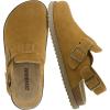 image:imageCUSHIONAIRE Brooklyn Suede Womens Slides Comfortable Clog Mules with Adjustable Buckles  Summer Shoes for WomenChestnut